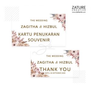 Kartu / Kupon Penukaran Souvenir, Kartu Ucapan Terima Kasih, Kartu VIP dan Kartu / Kupon Photobooth